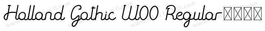 Holland Gothic W00 Regular字体转换